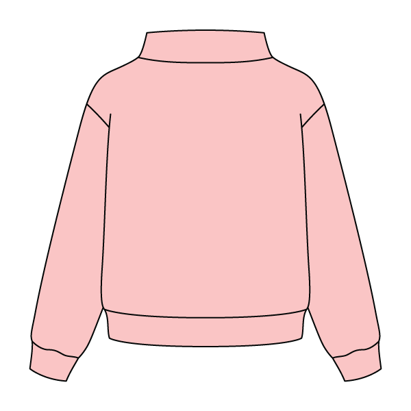 Heavyweight Fleece Wide Mock Neck Sweatshirt