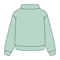 Heavyweight Fleece Wide Mock Neck Sweatshirt