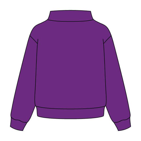 Heavyweight Fleece Wide Mock Neck Sweatshirt