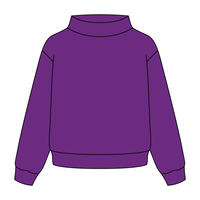 Heavyweight Fleece Wide Mock Neck Sweatshirt