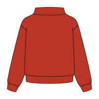 Heavyweight Fleece Wide Mock Neck Sweatshirt