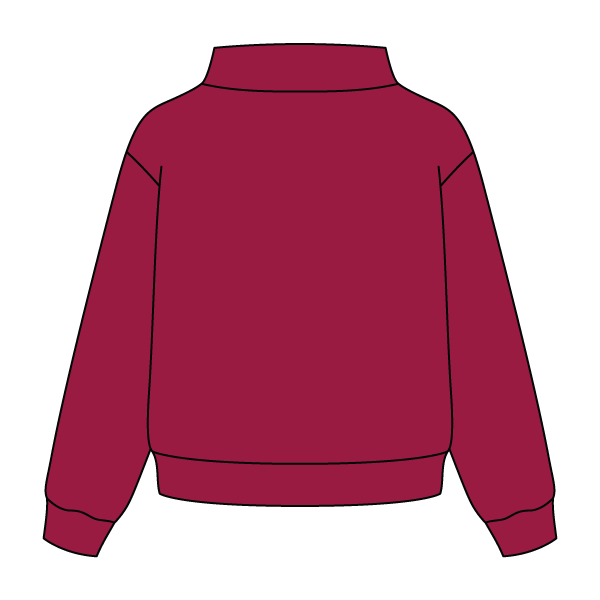 Heavyweight Fleece Wide Mock Neck Sweatshirt