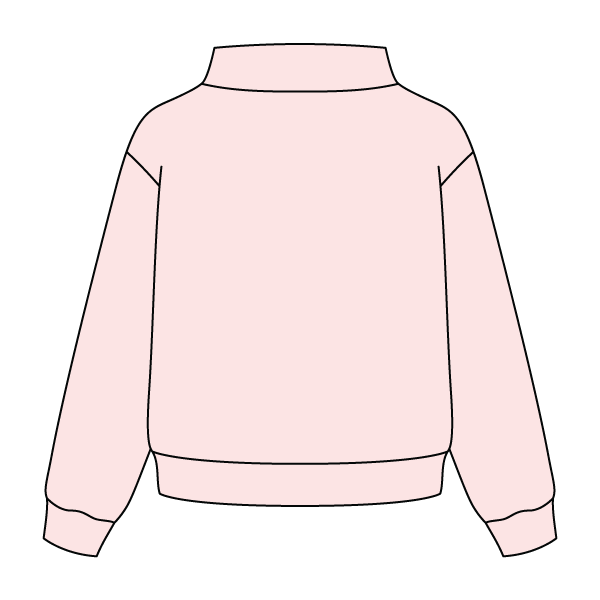 Heavyweight Fleece Wide Mock Neck Sweatshirt