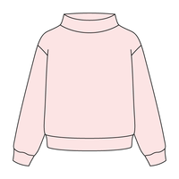 Heavyweight Fleece Wide Mock Neck Sweatshirt