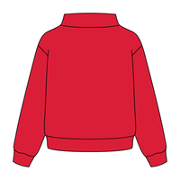 Heavyweight Fleece Wide Mock Neck Sweatshirt