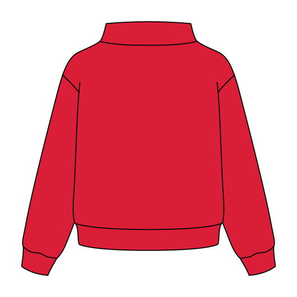 Heavyweight Fleece Wide Mock Neck Sweatshirt