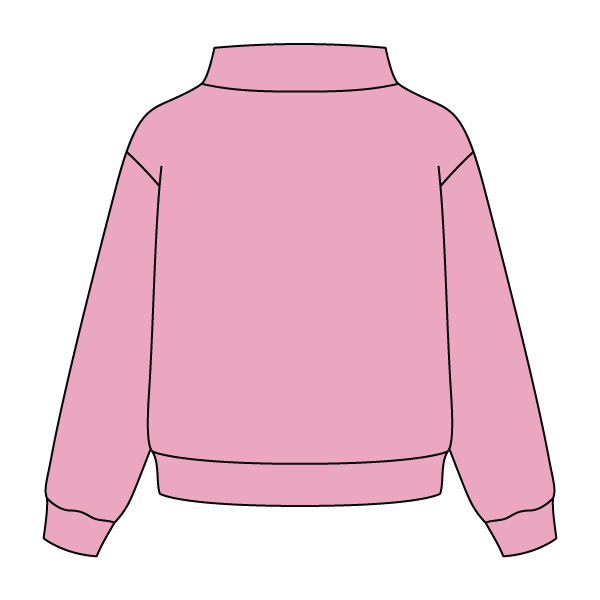 Heavyweight Fleece Wide Mock Neck Sweatshirt