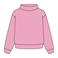 Heavyweight Fleece Wide Mock Neck Sweatshirt