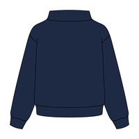 Heavyweight Fleece Wide Mock Neck Sweatshirt