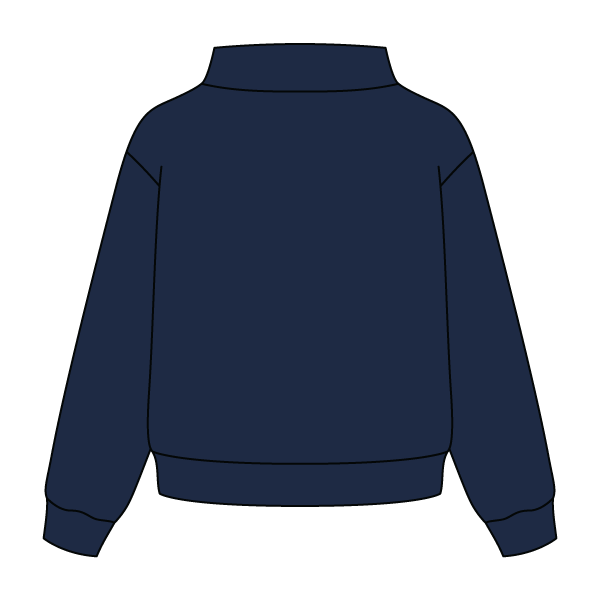 Heavyweight Fleece Wide Mock Neck Sweatshirt