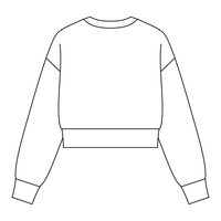 Drop Cut Women's Crop Crewneck Sweatshirt - The Collegiate Lineup