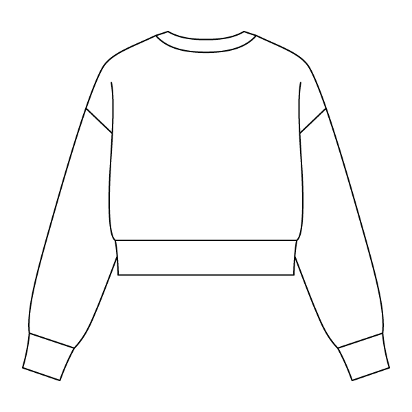 Drop Cut Women's Crop Crewneck Sweatshirt - The Collegiate Lineup