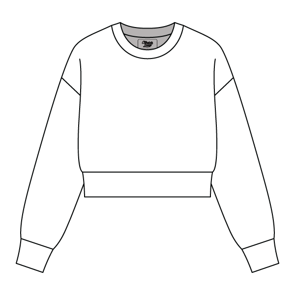 Drop Cut Women's Crop Crewneck Sweatshirt - The Collegiate Lineup