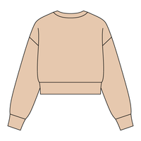 Drop Cut Women's Crop Crewneck Sweatshirt - The Collegiate Lineup