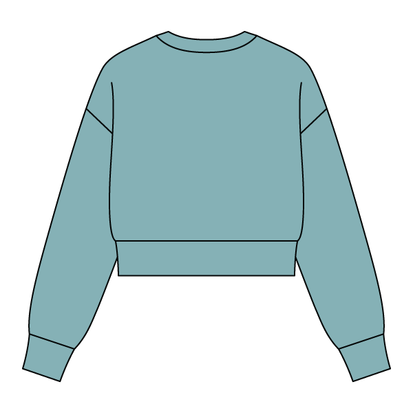 Drop Cut Women's Crop Crewneck Sweatshirt - The Collegiate Lineup