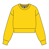 Drop Cut Women's Crop Crewneck Sweatshirt - The Collegiate Lineup