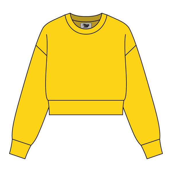 Drop Cut Women's Crop Crewneck Sweatshirt - The Collegiate Lineup