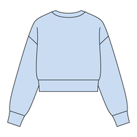 Drop Cut Women's Crop Crewneck Sweatshirt - The Collegiate Lineup