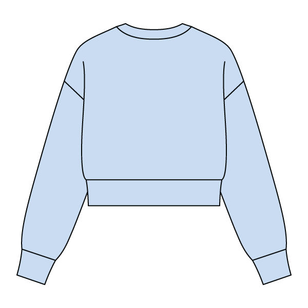 Drop Cut Women's Crop Crewneck Sweatshirt - The Collegiate Lineup