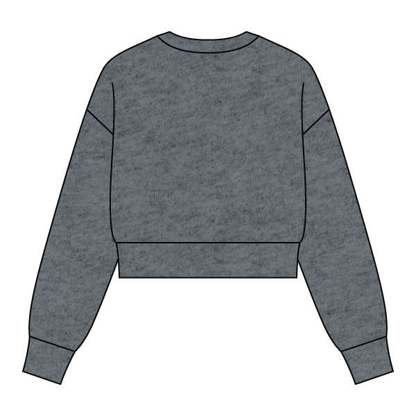 Drop Cut Women's Crop Crewneck Sweatshirt - The Collegiate Lineup