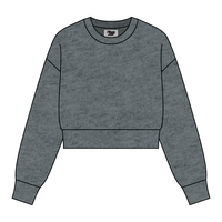 Drop Cut Women's Crop Crewneck Sweatshirt - The Collegiate Lineup