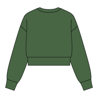 Drop Cut Women's Crop Crewneck Sweatshirt - The Collegiate Lineup