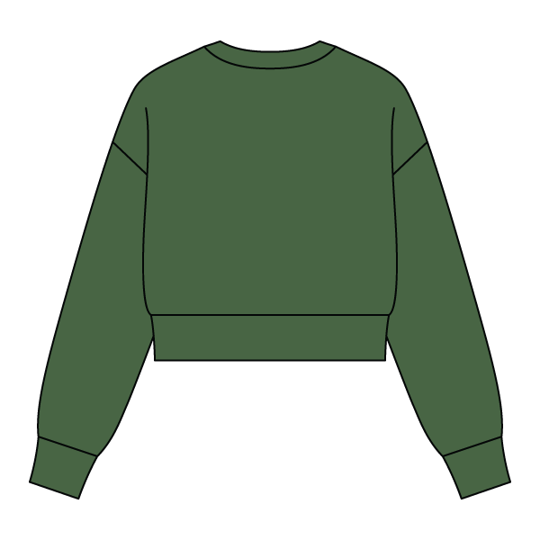 Drop Cut Women's Crop Crewneck Sweatshirt - The Collegiate Lineup