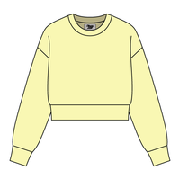 Drop Cut Women's Crop Crewneck Sweatshirt - The Collegiate Lineup