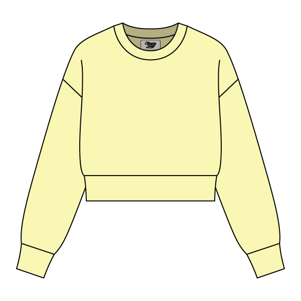 Drop Cut Women's Crop Crewneck Sweatshirt - The Collegiate Lineup