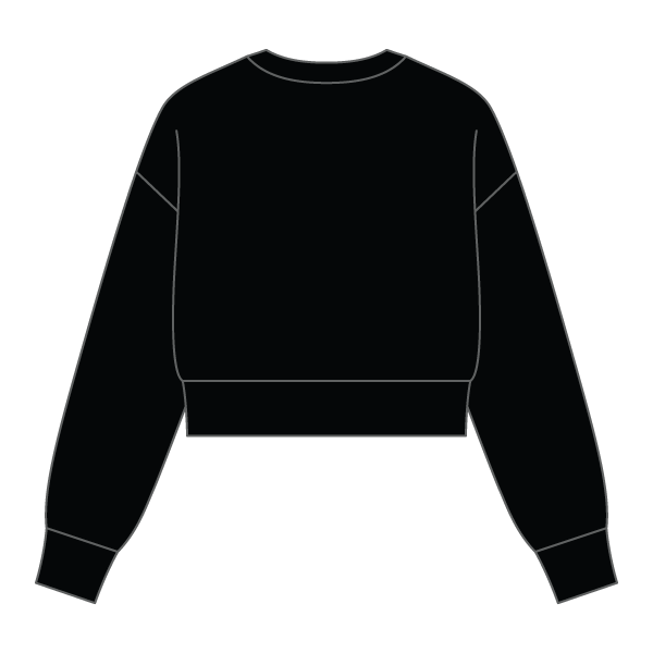 Drop Cut Women's Crop Crewneck Sweatshirt - The Collegiate Lineup