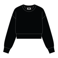 Drop Cut Women's Crop Crewneck Sweatshirt - The Collegiate Lineup