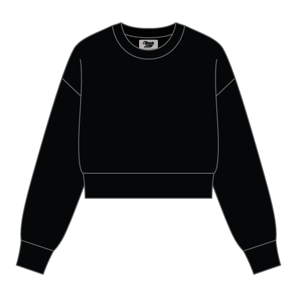Drop Cut Women's Crop Crewneck Sweatshirt - The Collegiate Lineup