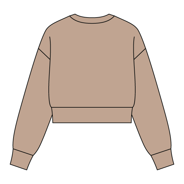 Drop Cut Women's Crop Crewneck Sweatshirt - The Collegiate Lineup