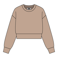 Drop Cut Women's Crop Crewneck Sweatshirt - The Collegiate Lineup