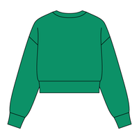 Drop Cut Women's Crop Crewneck Sweatshirt - The Collegiate Lineup