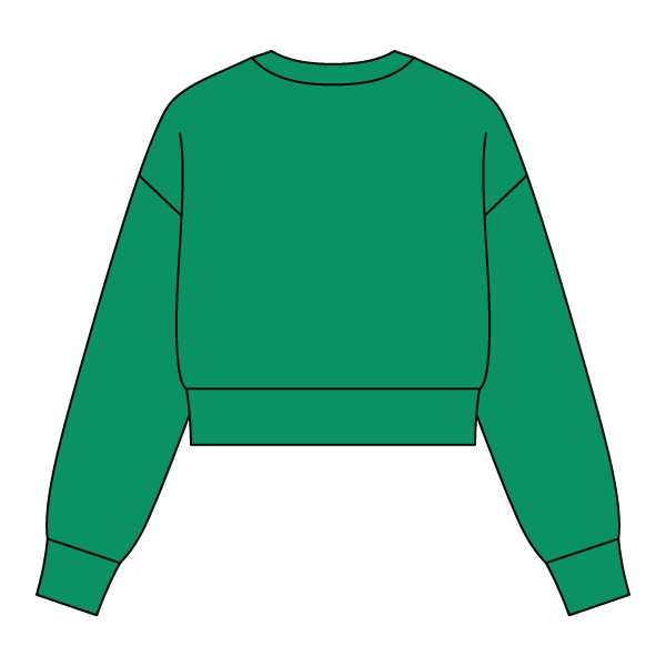 Drop Cut Women's Crop Crewneck Sweatshirt - The Collegiate Lineup