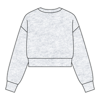 Drop Cut Women's Crop Crewneck Sweatshirt - The Collegiate Lineup