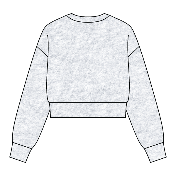 Drop Cut Women's Crop Crewneck Sweatshirt - The Collegiate Lineup