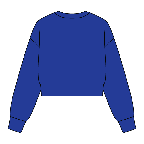 Drop Cut Women's Crop Crewneck Sweatshirt - The Collegiate Lineup