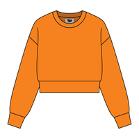 Drop Cut Women's Crop Crewneck Sweatshirt - The Collegiate Lineup
