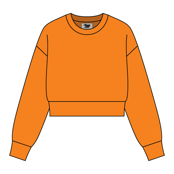 Drop Cut Women's Crop Crewneck Sweatshirt - The Collegiate Lineup