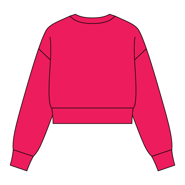Drop Cut Women's Crop Crewneck Sweatshirt - The Collegiate Lineup