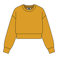 Drop Cut Women's Crop Crewneck Sweatshirt - The Collegiate Lineup
