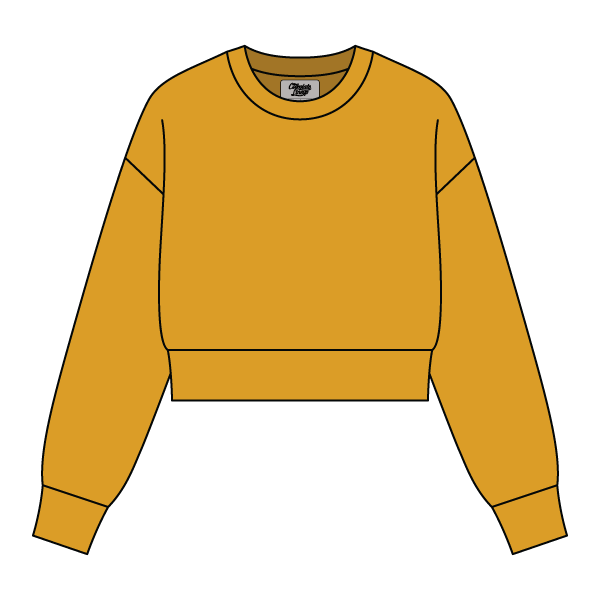 Drop Cut Women's Crop Crewneck Sweatshirt - The Collegiate Lineup