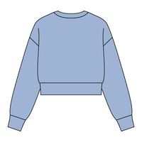 Drop Cut Women's Crop Crewneck Sweatshirt - The Collegiate Lineup