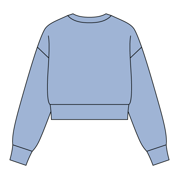 Drop Cut Women's Crop Crewneck Sweatshirt - The Collegiate Lineup