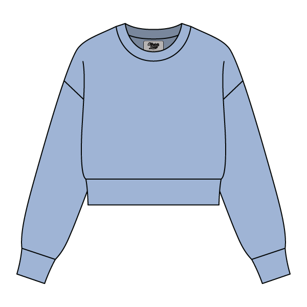 Drop Cut Women's Crop Crewneck Sweatshirt - The Collegiate Lineup