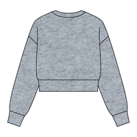 Drop Cut Women's Crop Crewneck Sweatshirt - The Collegiate Lineup