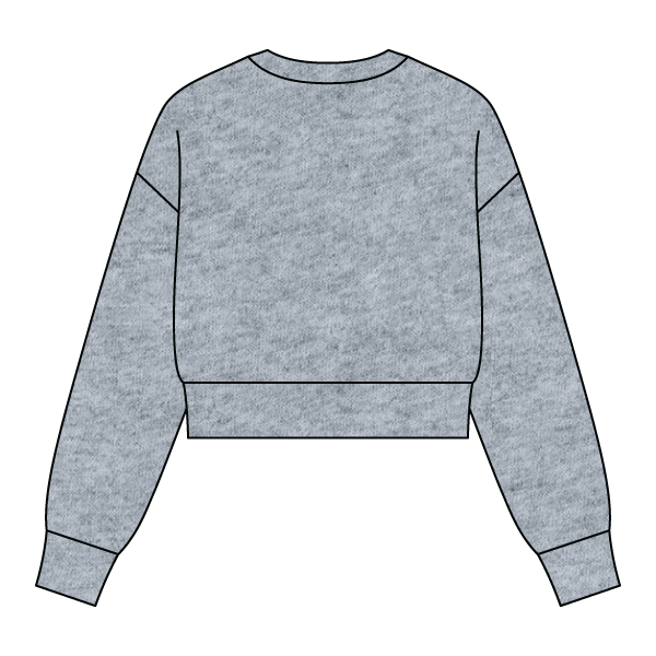 Drop Cut Women's Crop Crewneck Sweatshirt - The Collegiate Lineup