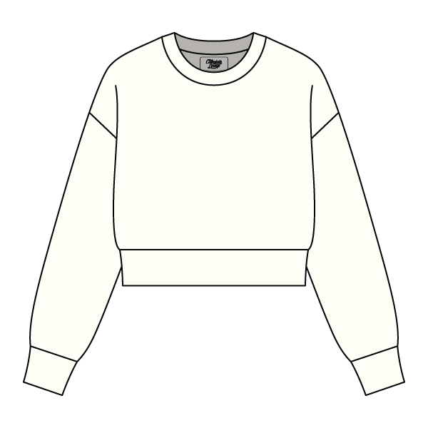 Drop Cut Women's Crop Crewneck Sweatshirt - The Collegiate Lineup